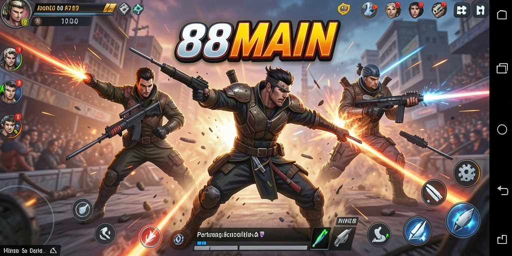 Gameplay seru dengan pertarungan nyata di 88MAIN.