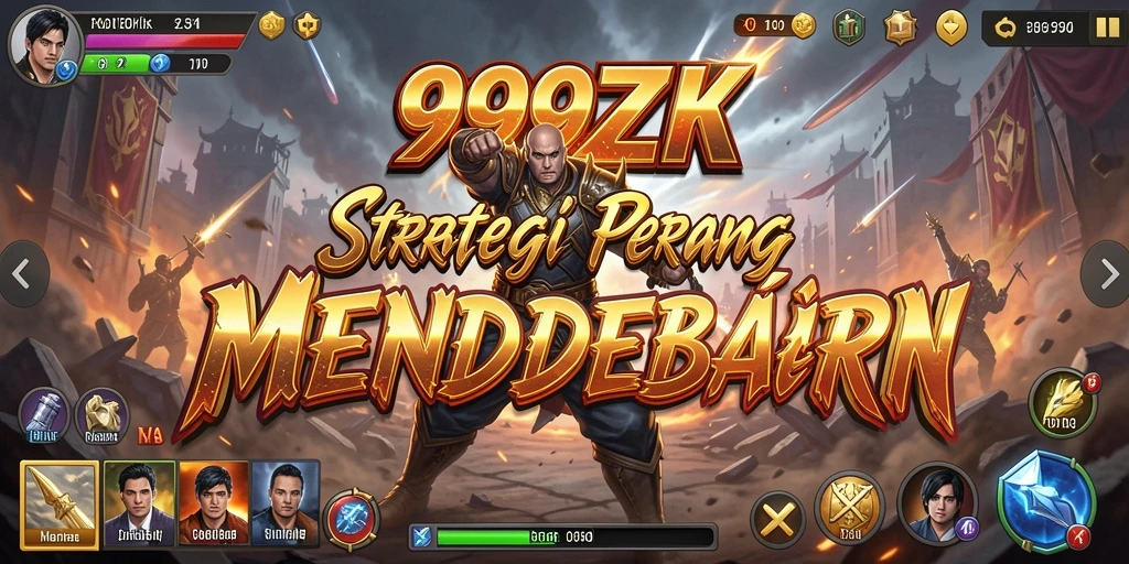 Tampilan gameplay 999ZK yang menarik dan strategis.