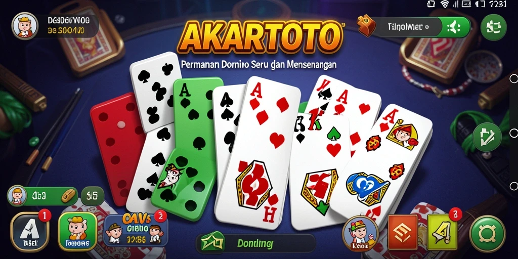 Tampilan gameplay seru AKARTOTO dengan grafis menarik.