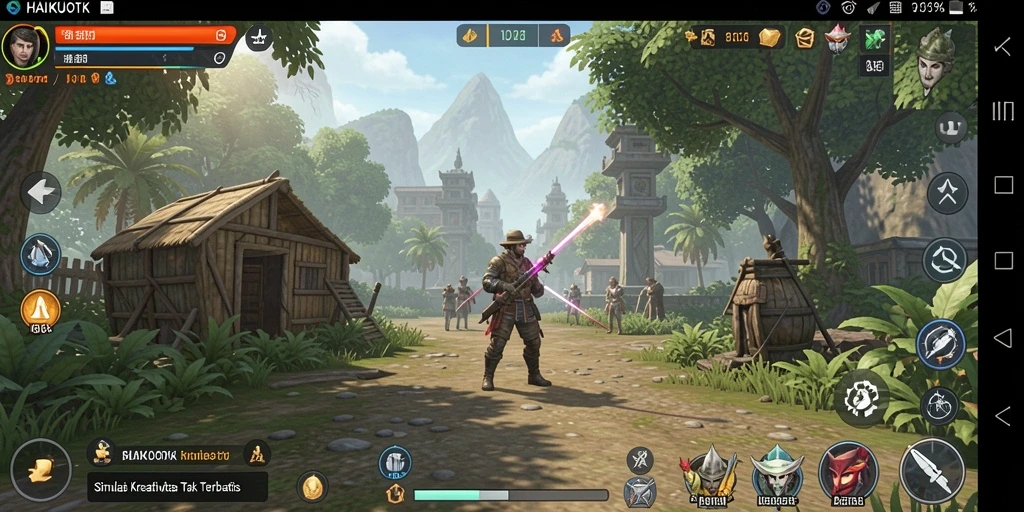 Tampilan gameplay HAIKUOTK yang menawan dan interaktif.