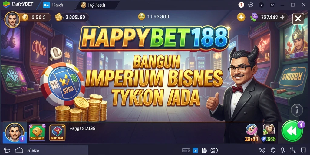 Screenshot gameplay <strong>HAPPYBET188</strong> yang menampilkan pengelolaan bisnis yang seru.