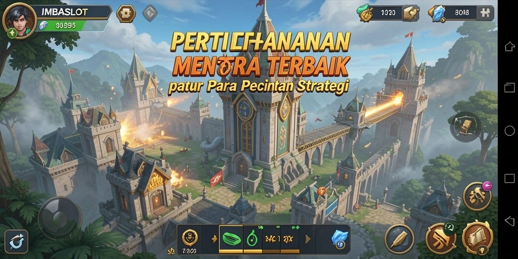 Tampilan menarik dari gameplay Tower Defense di IMBASLOT.