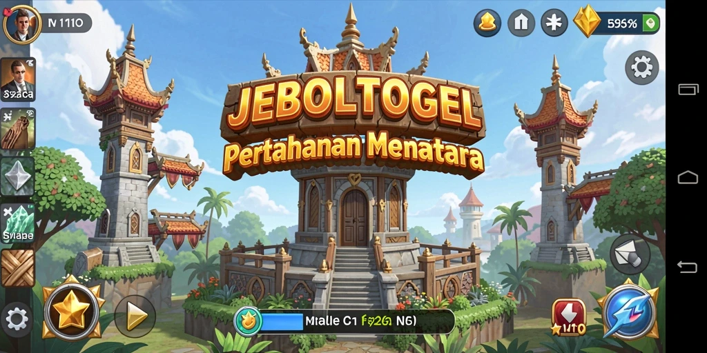 Tampilan gameplay menara pertahanan yang seru di JEBOLTOGEL.