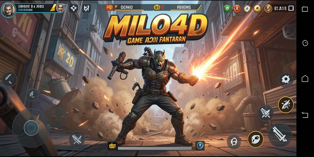 Tampilan gameplay seru dalam MILO4D yang penuh aksi.