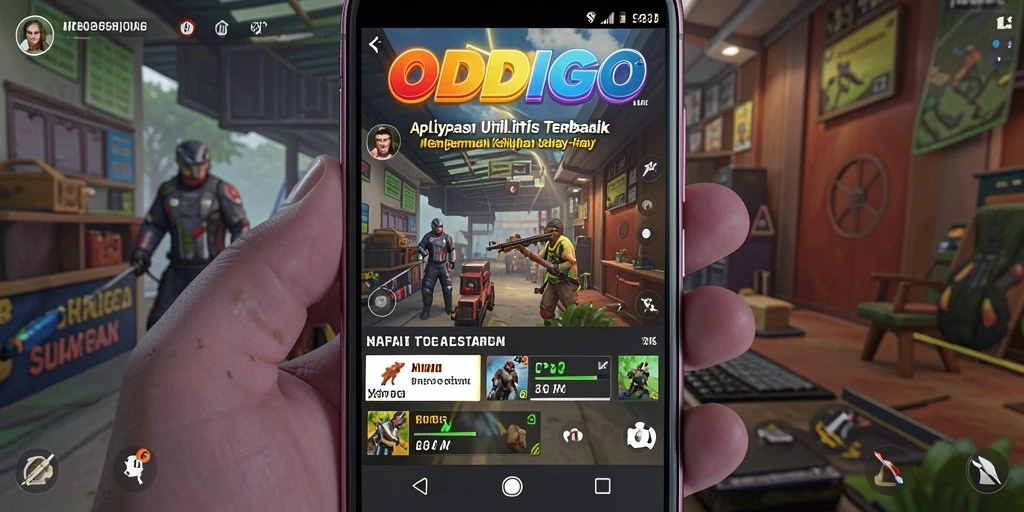 Tampilan aplikasi ODDIGO yang sederhana dan intuitif.