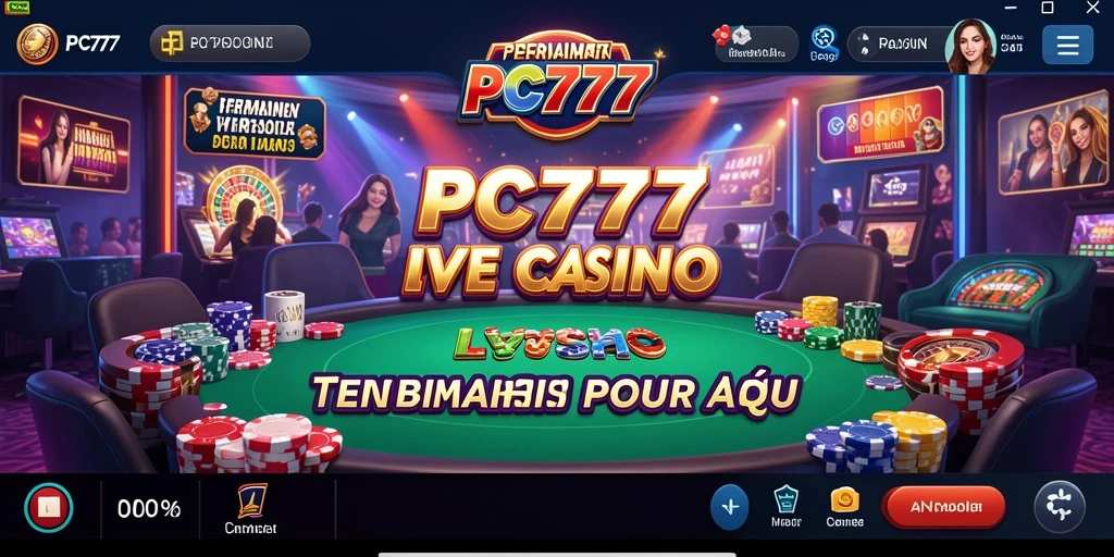 Tampilan menarik dari gameplay Live Casino di PC777.