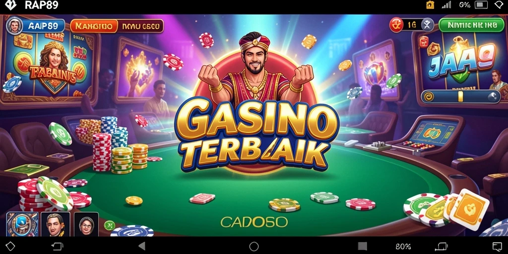 Tampilan utama RAP89 dengan gameplay kasino yang mengasyikkan.