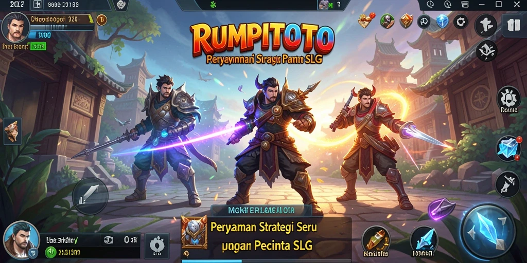 Gameplay strategi seru di RUMPITOTO saat bertarung.