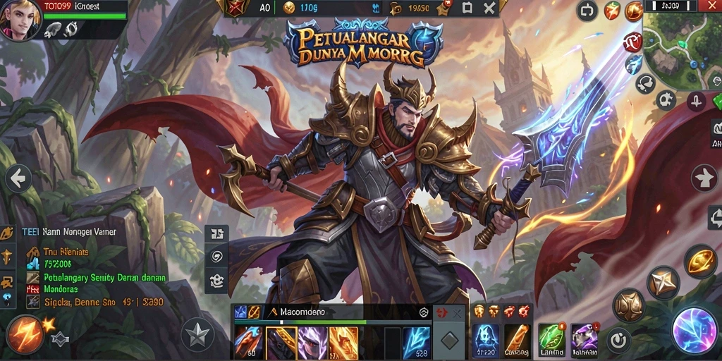 Screenshot gameplay TOTO99 memperlihatkan pertempuran seru dan lingkungan eksploratif yang menawan.