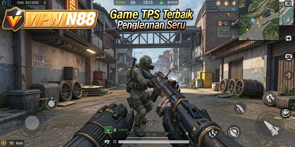 Screenshot gameplay menampilkan aksi seru dalam TPS.
