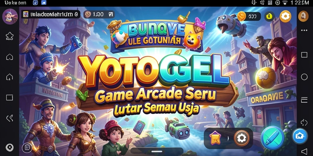 Tampilan menarik dari gameplay YOTOGEL dengan tantangan Arcade yang seru.